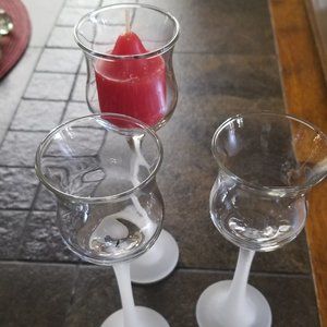 Partylite Ice Crystal Trio candle holder